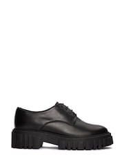 Clarks Black Leather Chrome Page Walk Shoes - Image 1 of 7