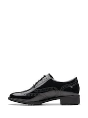 Clarks Black Patent Havisham Oak Shoes - Image 2 of 7