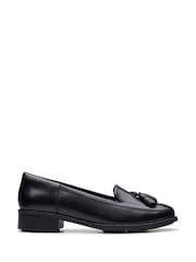 Clarks Black Leather Havisham Leather Edge Shoes - Image 1 of 7