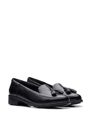 Clarks Black Leather Havisham Leather Edge Shoes - Image 4 of 7