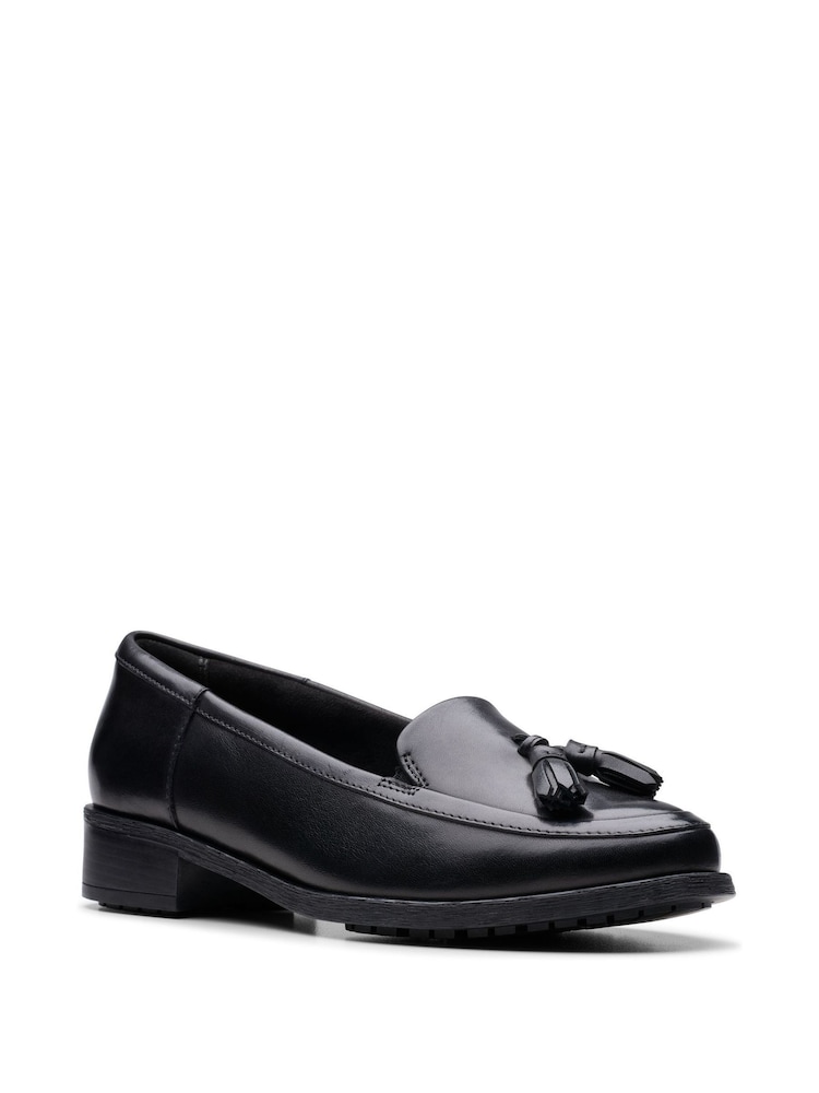 Clarks Black Leather Havisham Leather Edge Shoes - Image 7 of 7