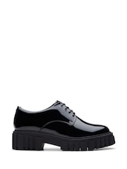 Clarks Dark Black Patent Page Walk Shoes - Image 1 of 6
