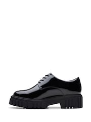 Clarks Dark Black Patent Page Walk Shoes - Image 2 of 6