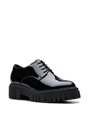 Clarks Dark Black Patent Page Walk Shoes - Image 3 of 6