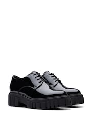 Clarks Dark Black Patent Page Walk Shoes - Image 4 of 6