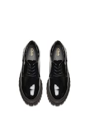 Clarks Dark Black Patent Page Walk Shoes - Image 5 of 6