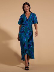 Dancing Leopard Jenna Blue Maxi Dress - Image 1 of 4