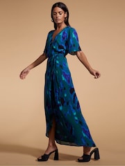 Dancing Leopard Jenna Blue Maxi Dress - Image 3 of 4