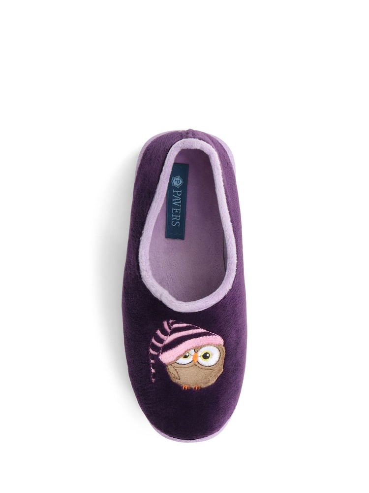 Pavers Purple Ladies Slippers - Image 5 of 5