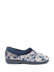 Pavers Blue Floral Slippers - Image 1 of 5