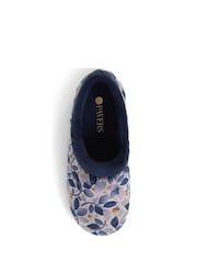 Pavers Blue Floral Slippers - Image 4 of 5