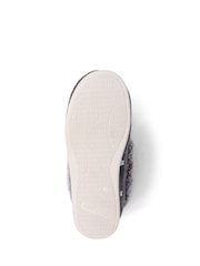Pavers Grey Floral Faux Fur Slippers - Image 5 of 5