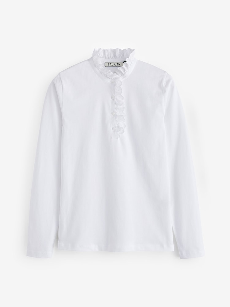 Baukjen White Tricia 100% Cotton Top - Imagen 1 de 1