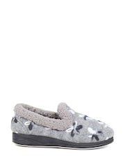 Grau - Pavers Hausschuhe mit Fleece-Futter, Blau - Bild 1 von 5
