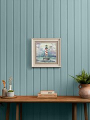 Voyage Maison Birch Lighthouse Sunset Framed Print - Image 1 of 2