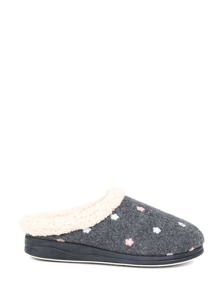 Pavers Grey Pavers Grey Casual Full Slippers - Image 1 of 5