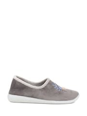 Pavers Grey Ladies Slippers - Image 1 of 5