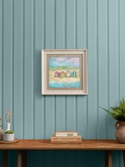 Voyage Maison Birch Beach Hut Sunrise Framed Print - Image 1 of 2