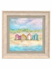 Voyage Maison Birch Beach Hut Sunrise Framed Print - Image 2 of 2