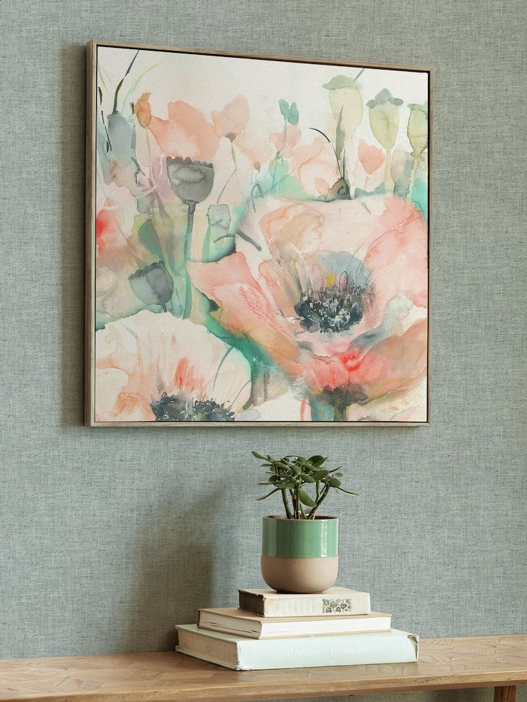 Voyage Maison Stone Papavera Biscay Framed Canvas - Image 1 of 4