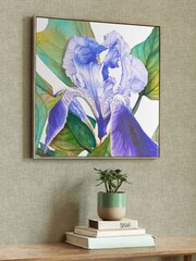 Voyage Maison Stone Darwen Cornflower Framed Canvas - Image 1 of 2