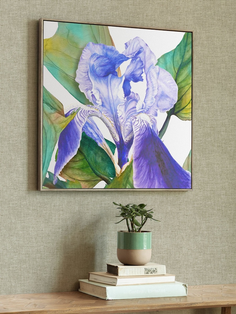 Voyage Maison Stone Darwen Cornflower Framed Canvas - Image 1 of 2