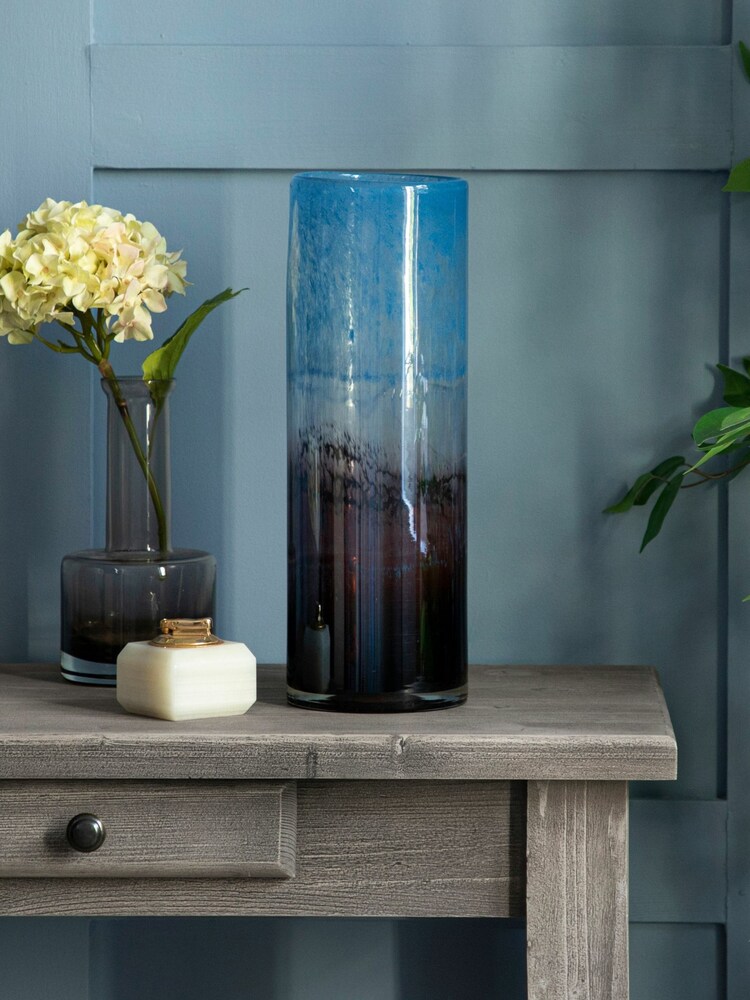 Voyage Maison Indigo Oslovor Hand-Blown Glass Vase - Image 1 of 3