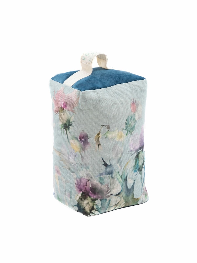 Voyage Maison Duck Egg Cirsium Floral Doorstop - Image 1 of 2