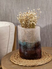 Voyage Maison Blush Reykeva Hand-Blown Glass Vase - Image 1 of 3