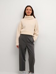 Kaffe Sakura Elastic Waist Suit Trousers - Image 3 of 6