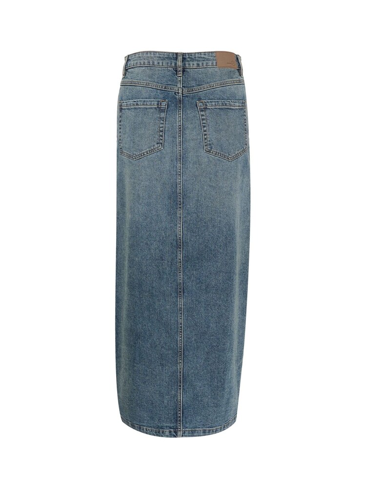 Kaffe Blue Dana Maxi Denim Skirt - Image 6 of 6