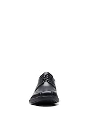 Clarks Black Wide Fit (H) Leather Howard Walk Shoes - Image 5 of 7