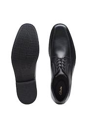 Clarks Black Wide Fit (H) Leather Howard Walk Shoes - Image 7 of 7