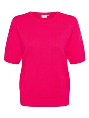 Kaffe Pink Lizza Short Sleeve Pullover Top - Image 5 of 6