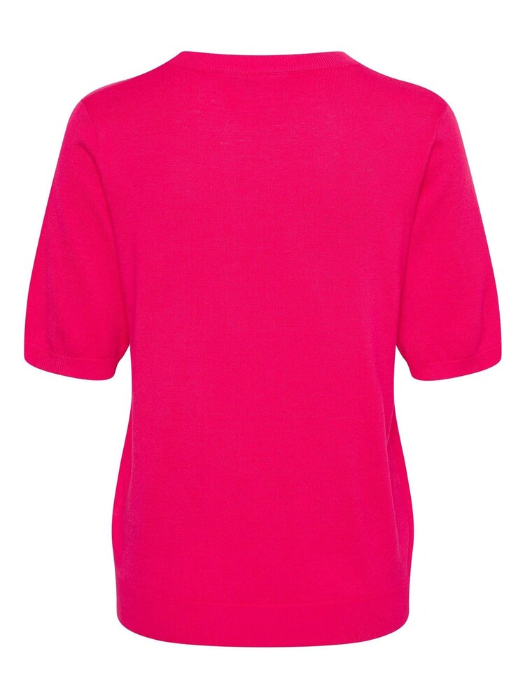 Kaffe Pink Lizza Short Sleeve Pullover Top - Image 6 of 6