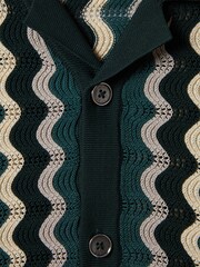 חולצת צווארון קובני סרוגה Reiss וויבס - Image 6 of 6