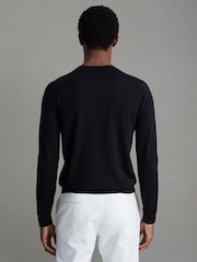 Reiss Navy Merino Mixer 2 Pack Pack of Two Merino Wool Jumpers - Image 3 of 8