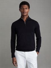 Reiss Navy Merino Mixer 2 Pack Pack of Two Merino Wool Jumpers - Image 4 of 8