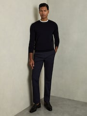 Reiss Navy Merino Mixer 2 Pack Pack of Two Merino Wool Jumpers - Image 7 of 8