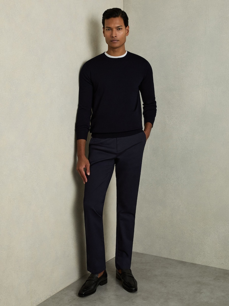 Marineblauw - Reiss Merino Mixer 2 Pack Pack of Two Merino Wool Jumpers - Image 7 of 8