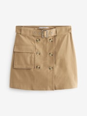Brown Belted Mini Skirt - Image 5 of 6