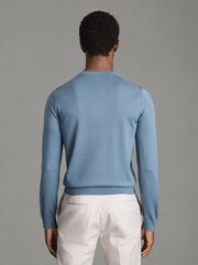 Reiss Nickel Blue Merino Mixer 2 Pack Pack of Two Merino Wool Jumpers - Image 5 of 5
