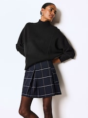 Blue Belted Mini Check Skirt - Image 1 of 6