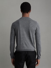 Reiss Mid Grey Merino Mixer 2 Pack Pack of Two Merino Wool Jumpers - Image 3 of 5
