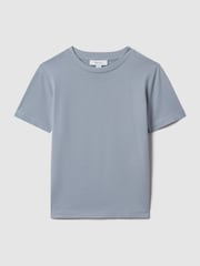 Reiss China Blue Bless Senior Crew Neck T-Shirt - Image 1 of 2