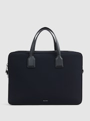 Reiss Dark Navy Carter Neoprene Briefcase - Image 1 of 6