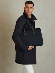 Reiss Dark Navy Carter Neoprene Briefcase - Image 2 of 6
