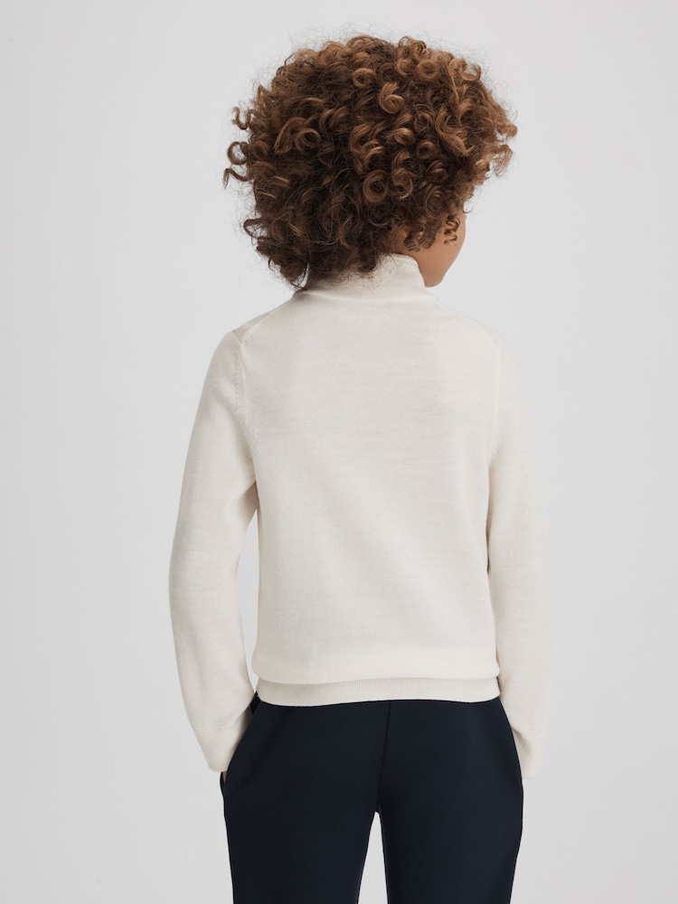 Reiss Snow Blackhall 9-13 yrs Wool Quarter Zip Jumper - Image 6 of 6 Reiss Snow Blackhall 9-13 yrs Wool Quarter Zip Jumper - Image 6 of 6