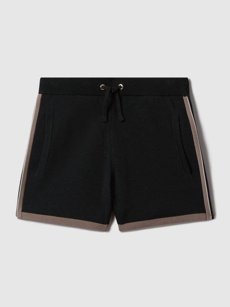 Reiss Hunting Green Heddon 3-9 yrs Knitted Drawstring Shorts - Image 2 of 6