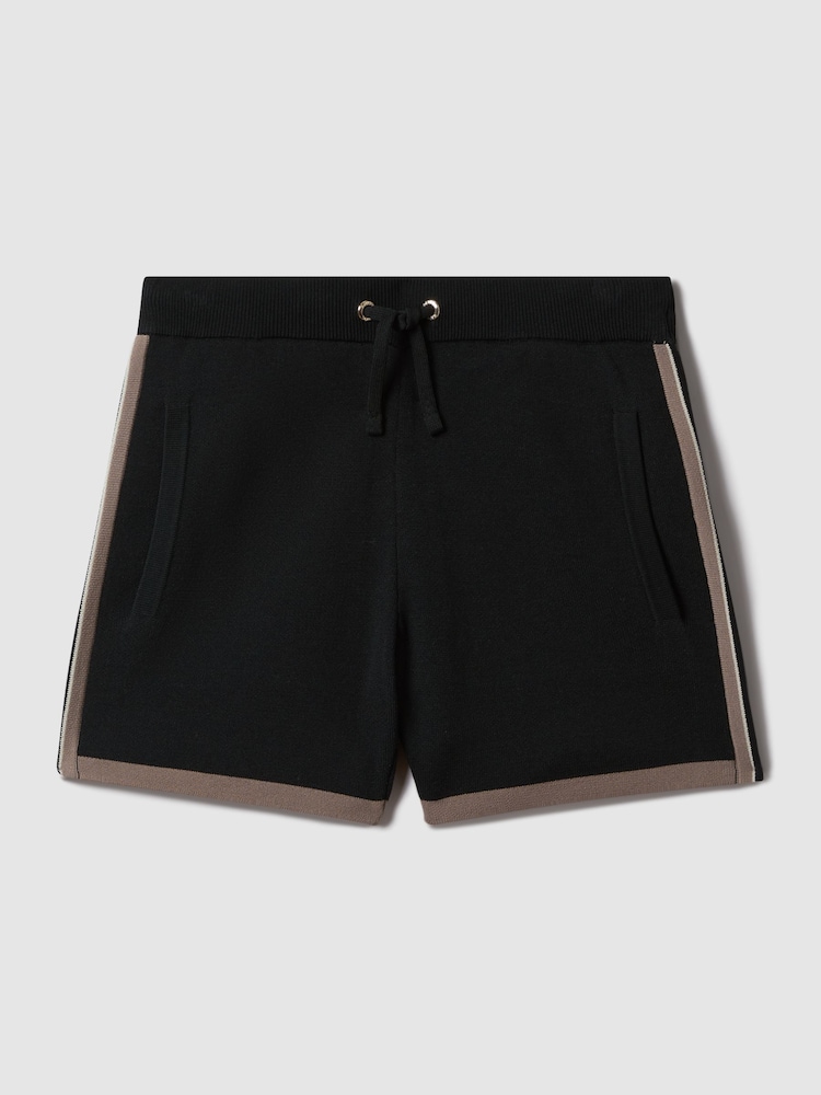Reiss Hunting Green Heddon 9-13 yrs Knitted Drawstring Shorts - Image 2 of 6